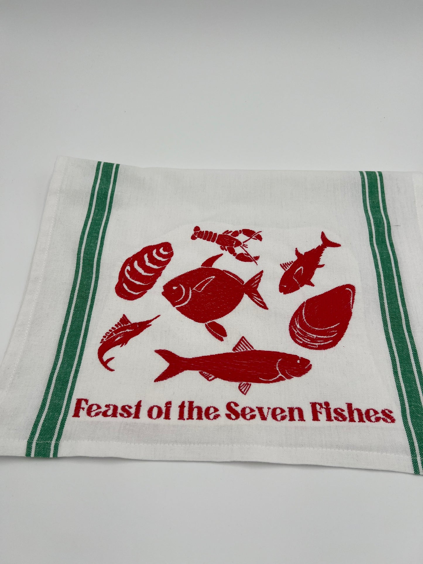 Feast of the Seven Fishes Tea Towel