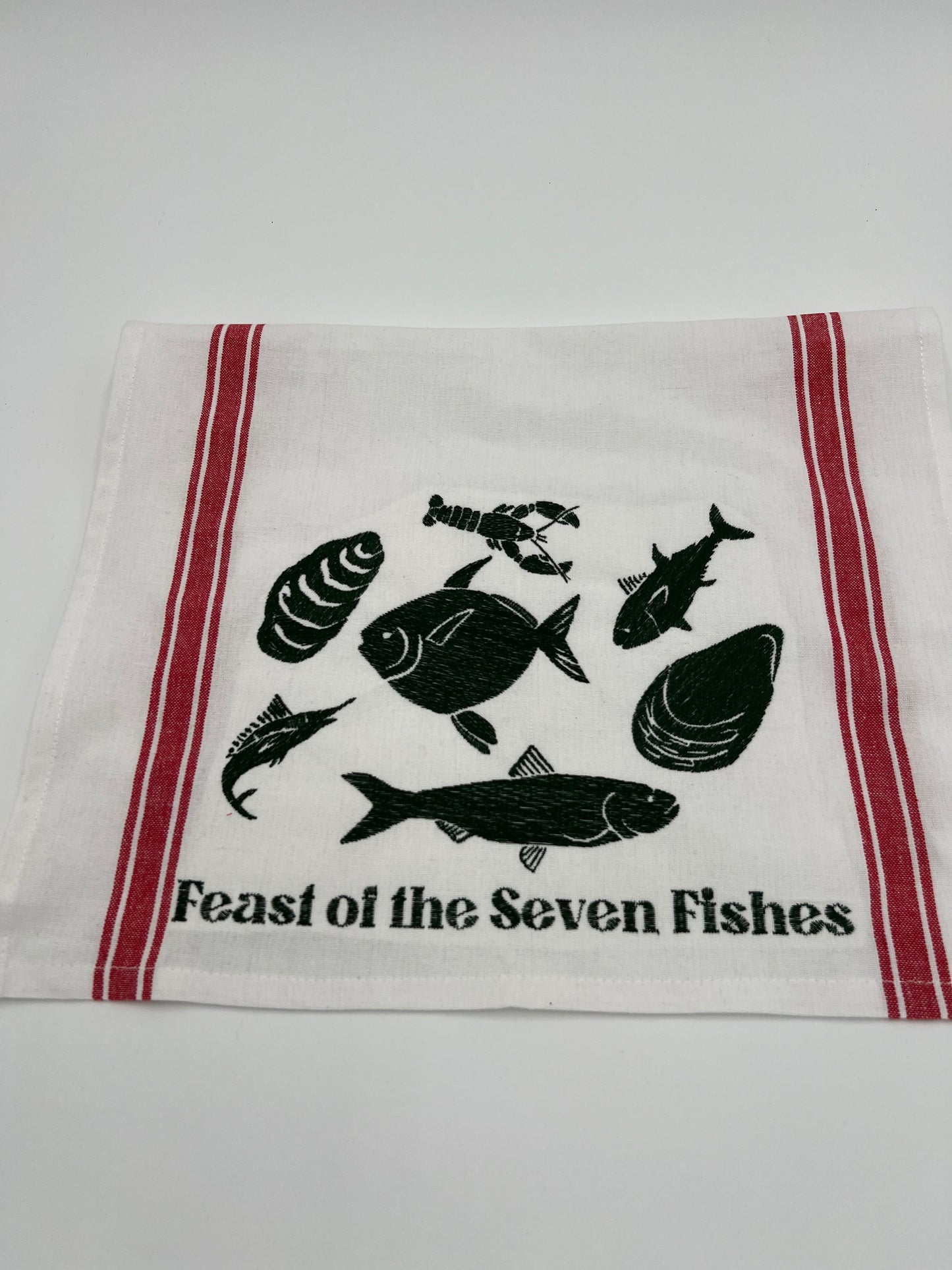Feast of the Seven Fishes Tea Towel