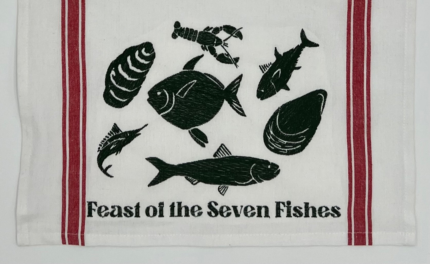 Feast of the Seven Fishes Tea Towel