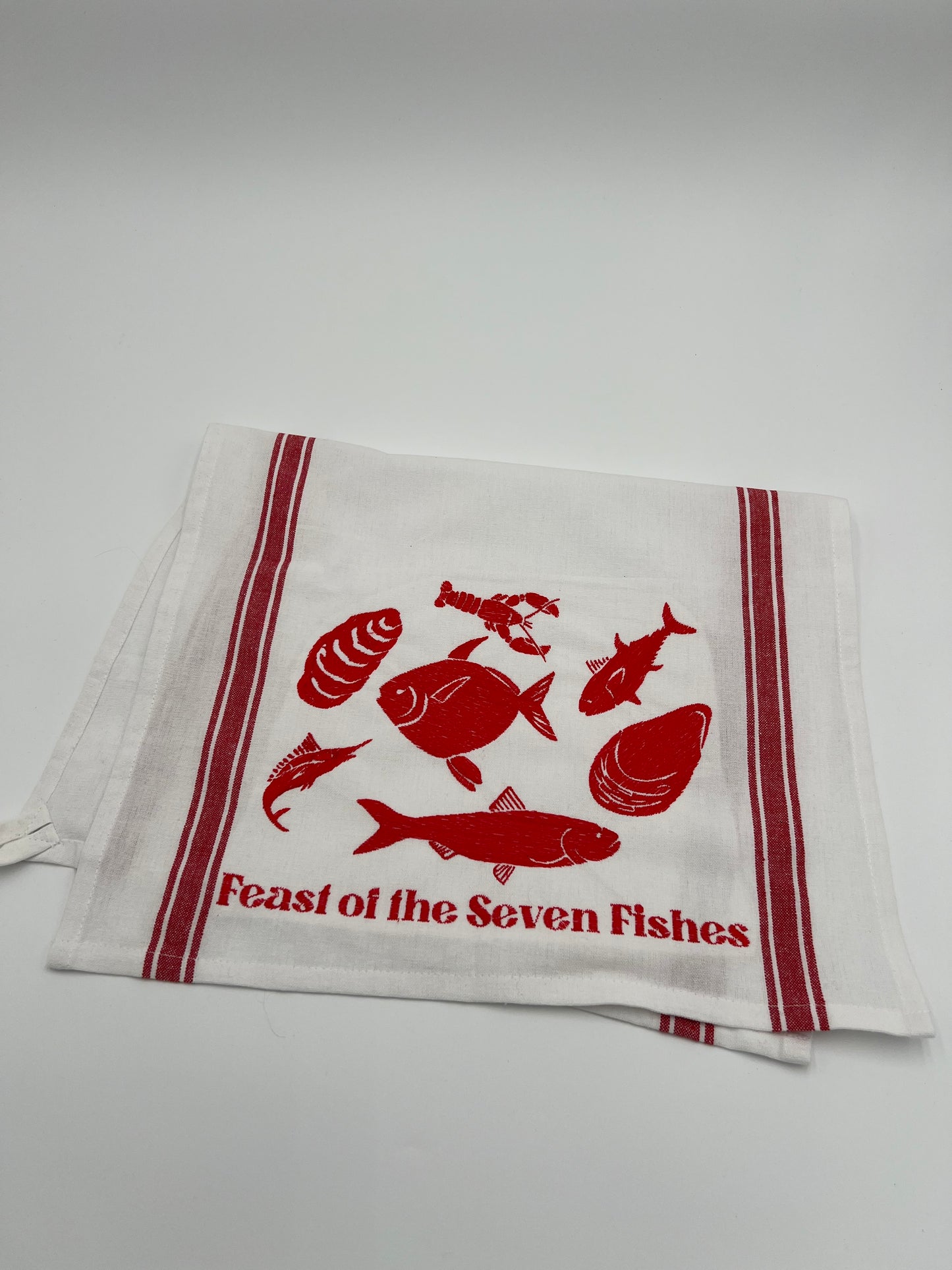 Feast of the Seven Fishes Tea Towel