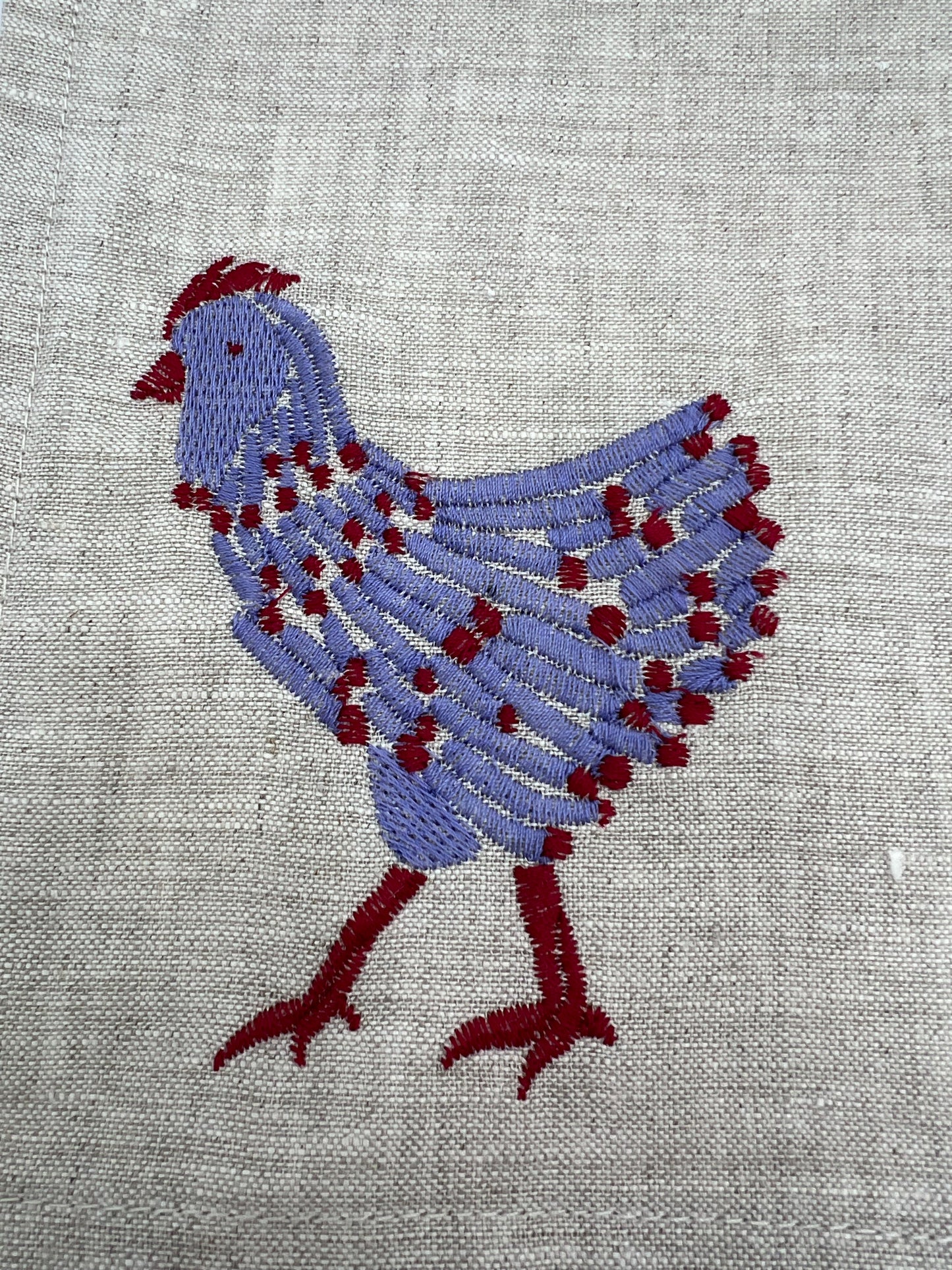 Lilac Chicken Napkins