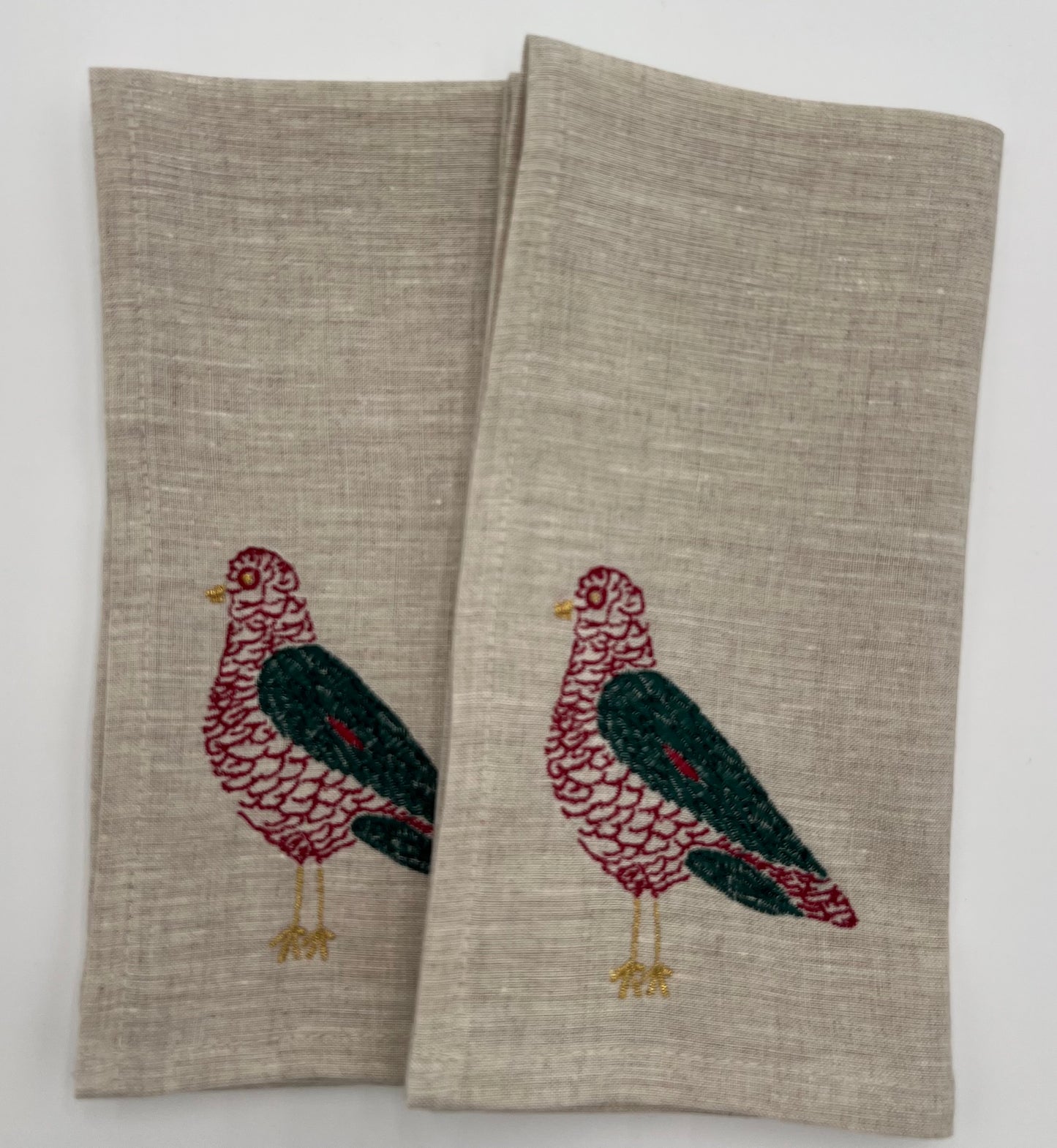 Holiday Pigeon Napkins