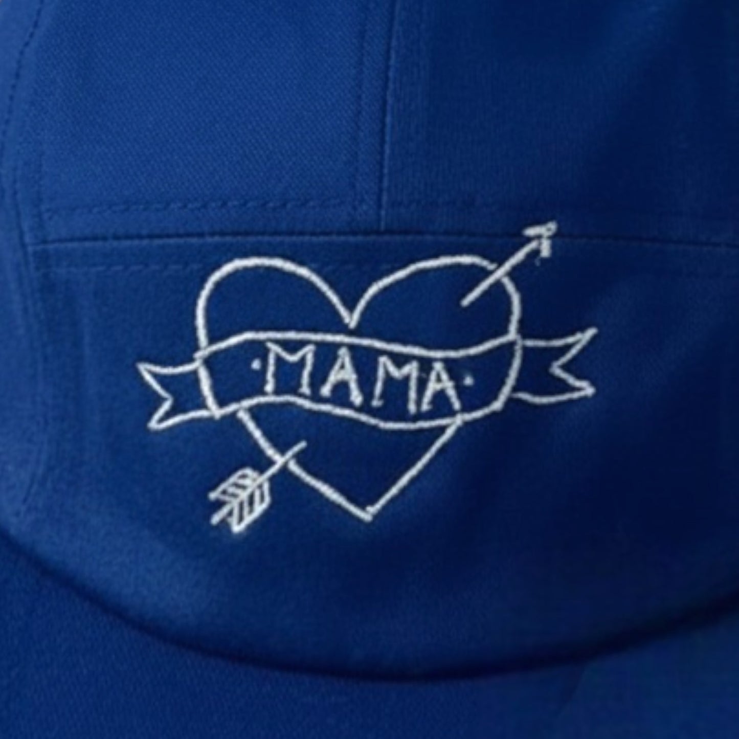 Embroidered Mama Tattoo Flat Bill Hat | 5 Panel Cap | Mother's Day Gift for Mom | Quirky Embroidery