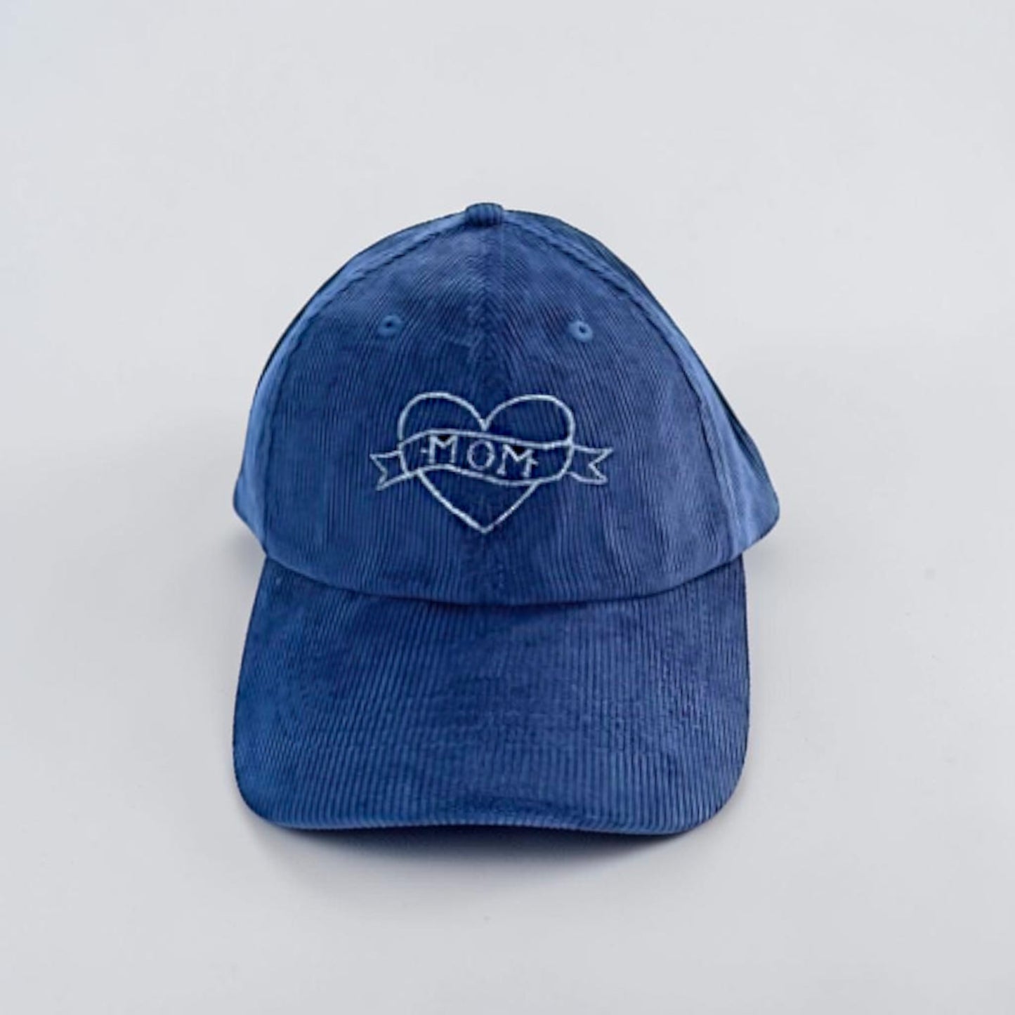 Embroidered Mom Tattoo Corduroy Baseball Cap | Mother's Day Gift | Quirky Embroidery