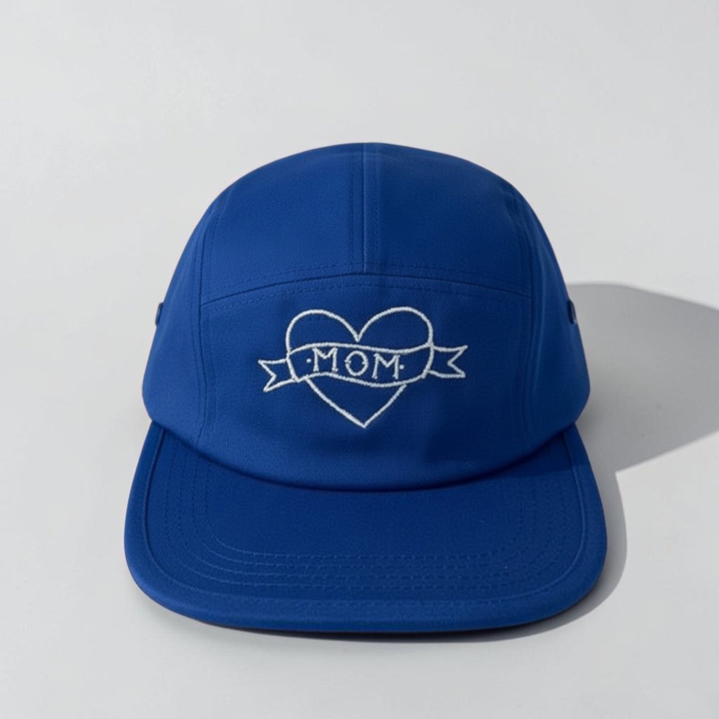 Embroidered Mom Tattoo Flat Bill Hat | 5 Panel Cap | Mother's Day Gift | Quirky Embroidery
