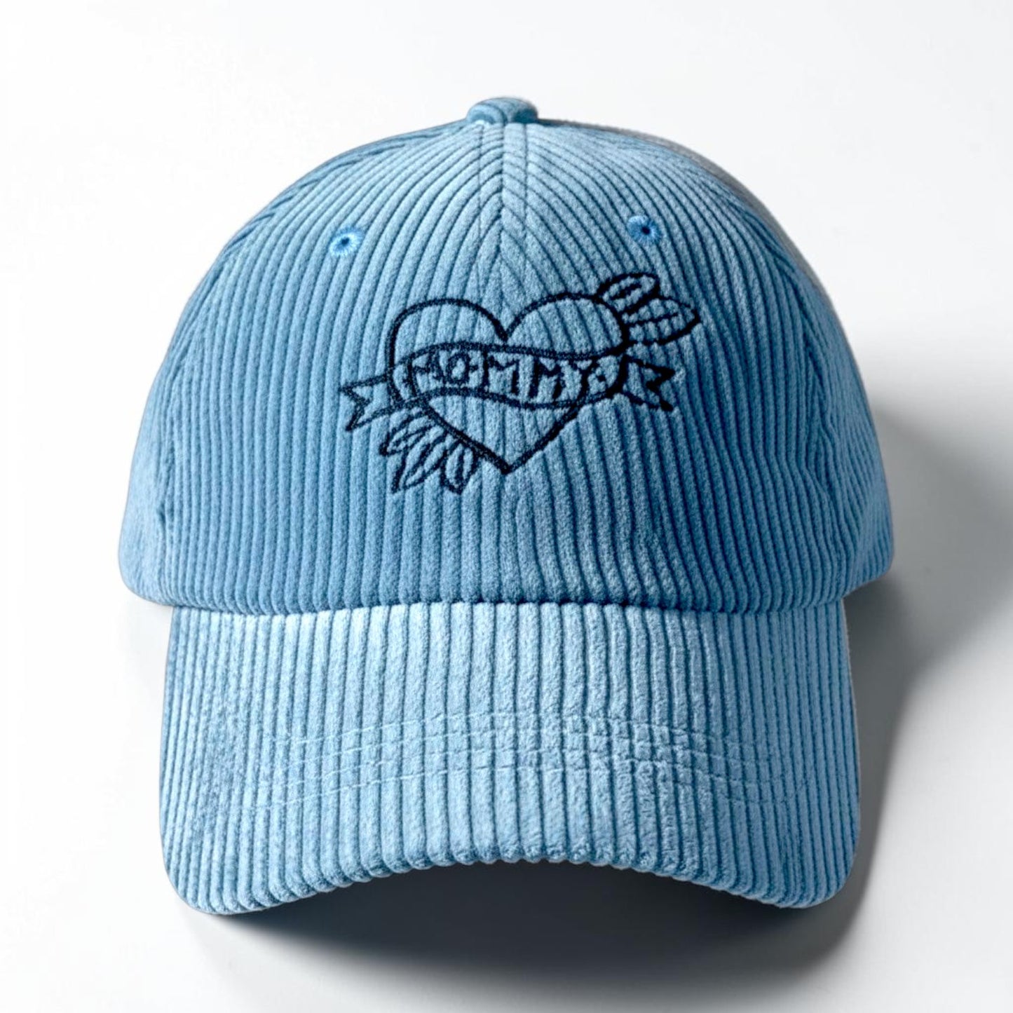 Embroidered Mommy Tattoo Corduroy Baseball Cap | Mother's Day Gift | New Mom Gift | Quirky Embroidery