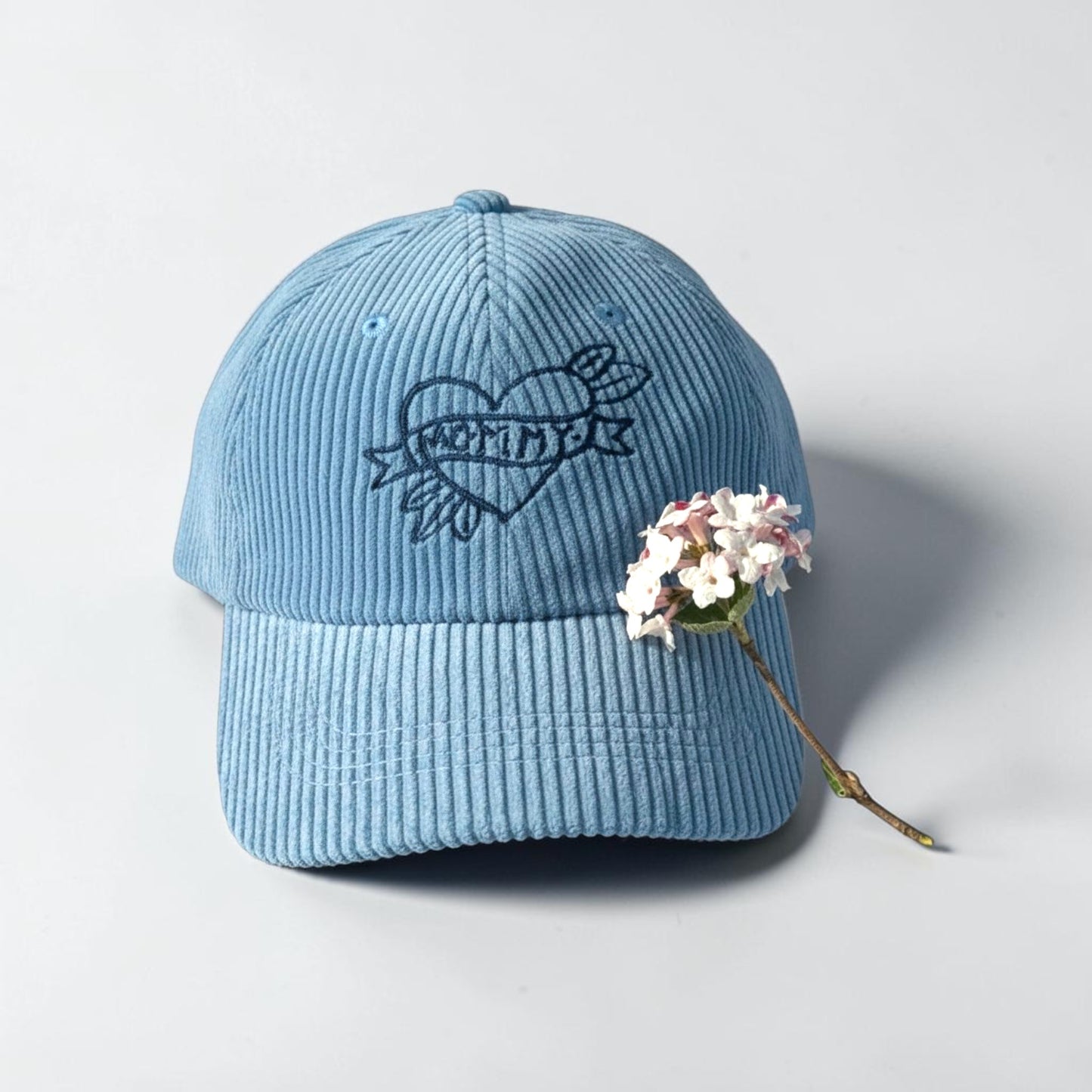 Embroidered Mommy Tattoo Corduroy Baseball Cap | Mother's Day Gift | New Mom Gift | Quirky Embroidery