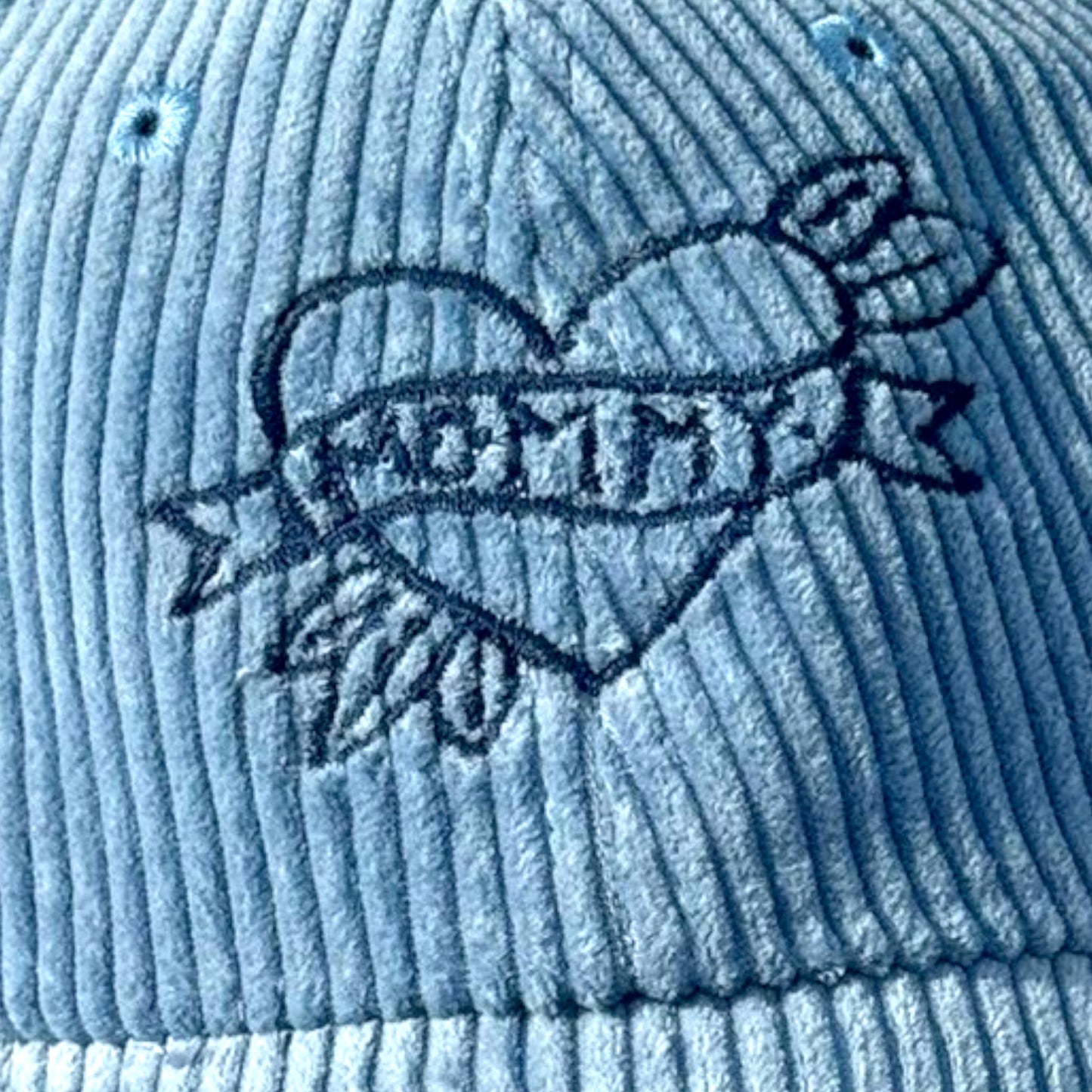 Embroidered Mommy Tattoo Corduroy Baseball Cap | Mother's Day Gift | New Mom Gift | Quirky Embroidery