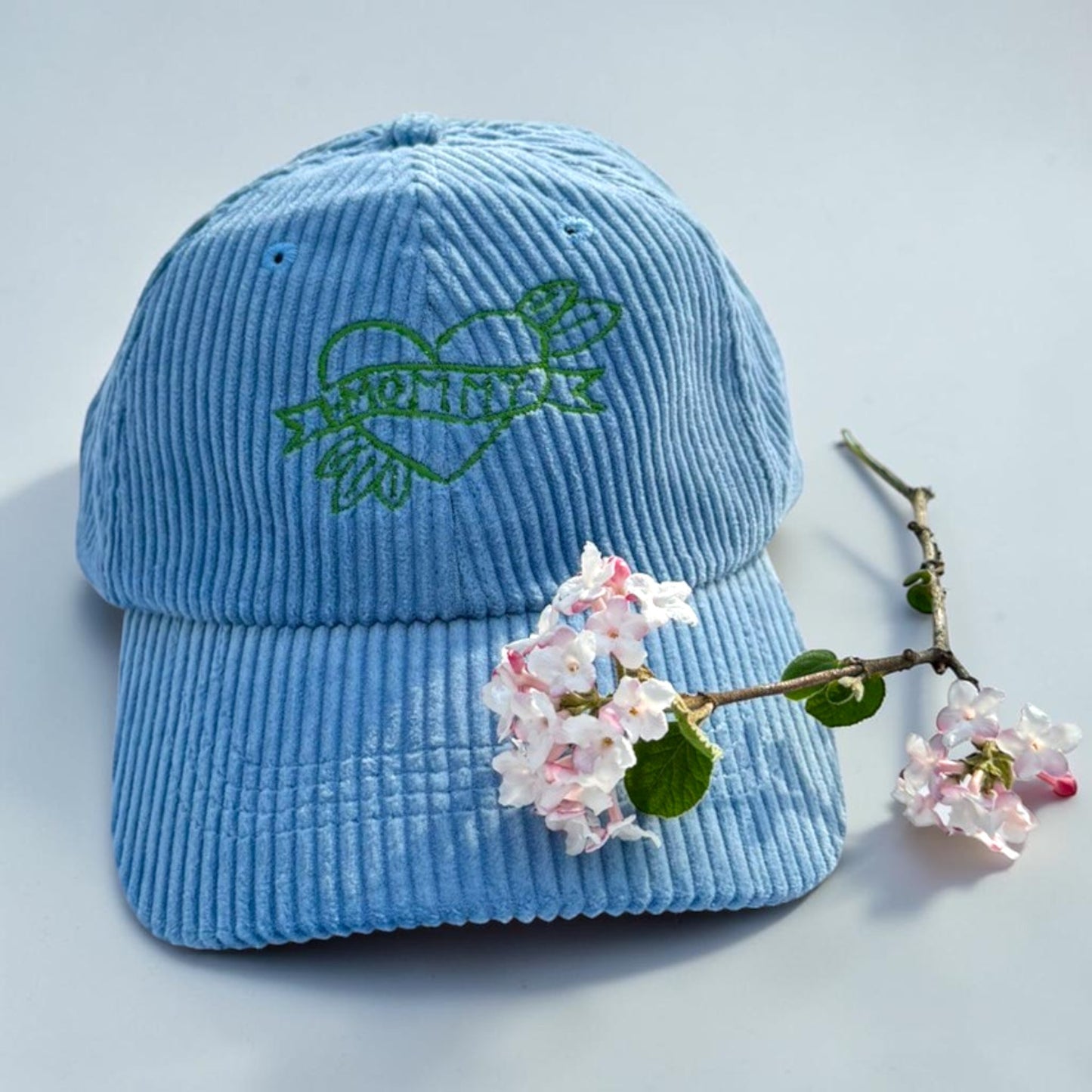Embroidered Mommy Tattoo Corduroy Baseball Cap | Mother's Day Gift | New Mom Gift | Quirky Embroidery